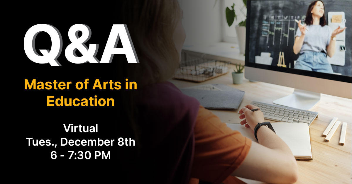 MAE Virtual Q & A Session - Tuesday, December 8 at 6:00 P.M.