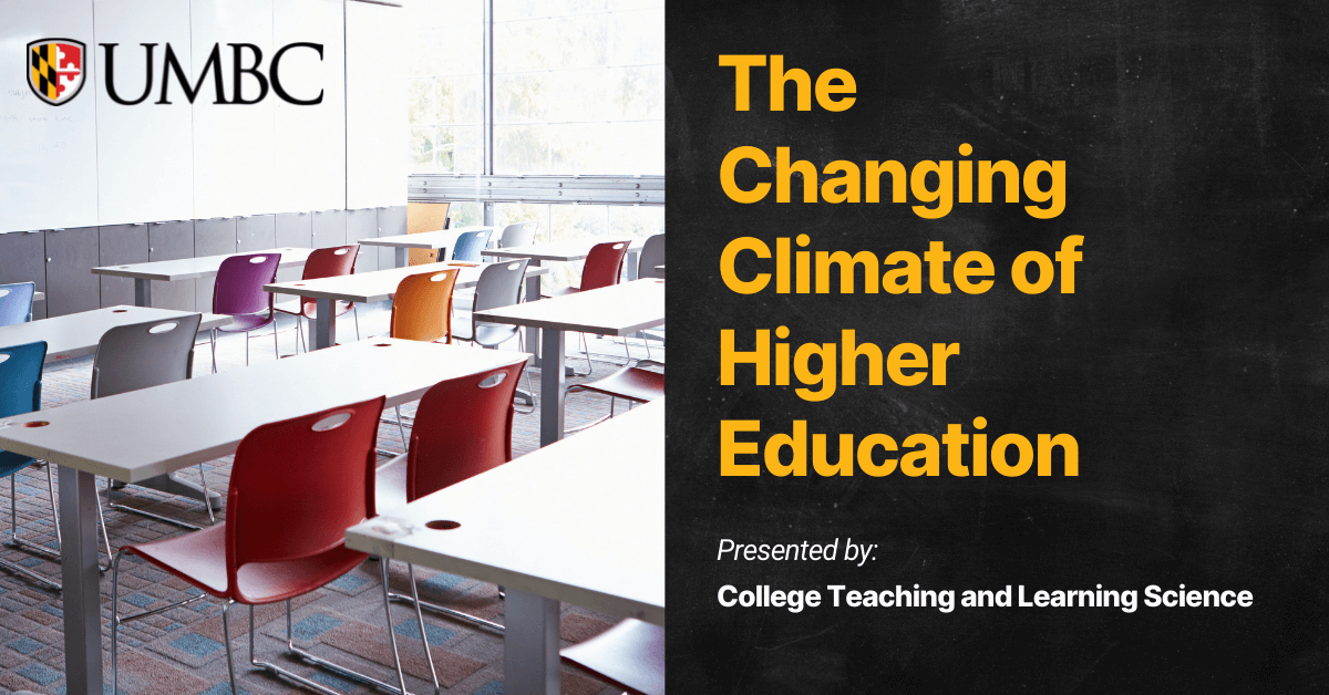 Online Webinar: The Changing Climate of Higher Education
