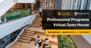 Shady Grove Professional Programs Virtual Open House. Wednesday March 29. 6 to 7:30 PM.