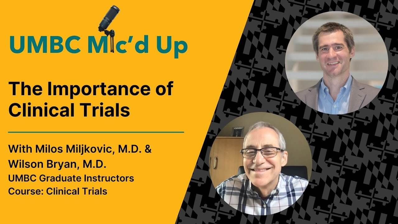A podcast episode discussing the clinical Trials course