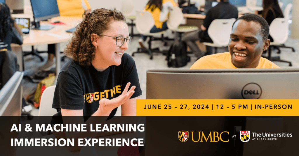 AI and Machine Learning Immersion Experience. June 25 to 27th, 12 to 5 p.m.