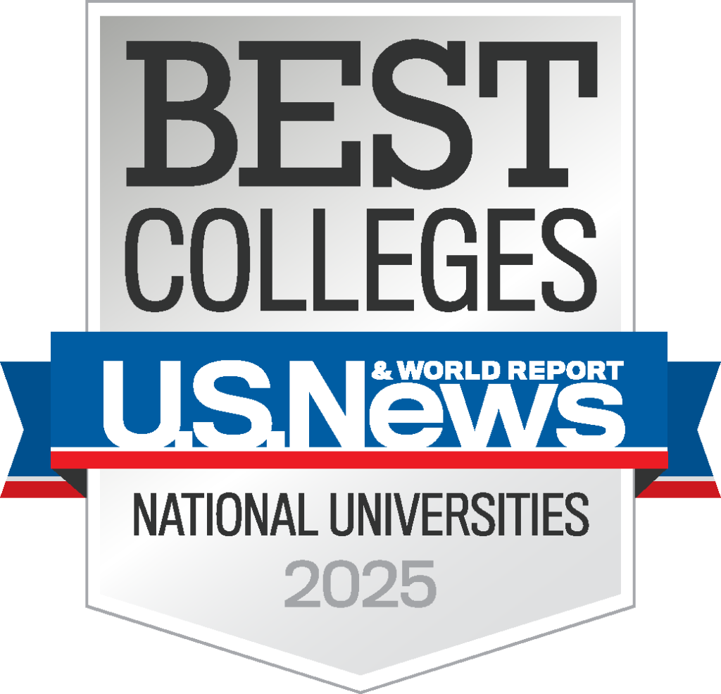 U.S. News and World Report Best Colleges 2025 badge.