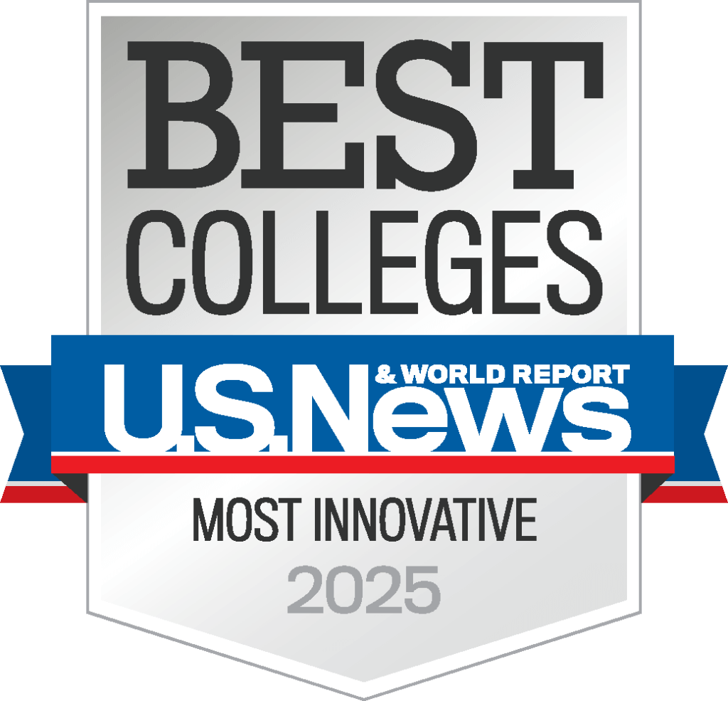 U.S. News and World Report Best Colleges 2025 Most Innovative badge.