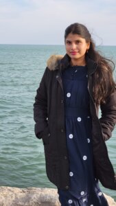 Picture of Aakanksha Sangepuva at the beach.