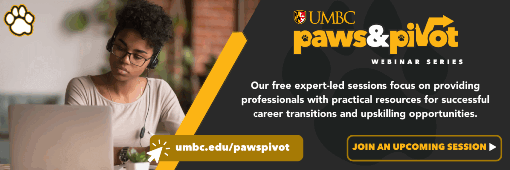 Join an upcoming Paws & Pivot session with expert resources for career transitions