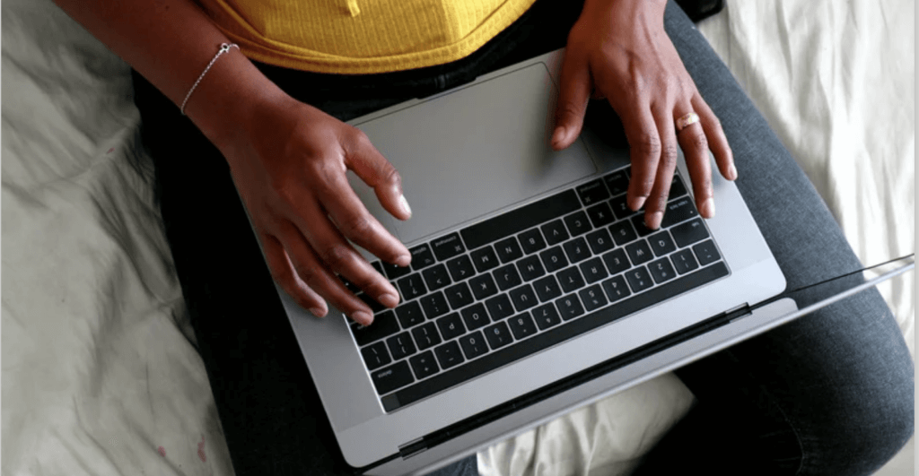 Personal branding on laptop
